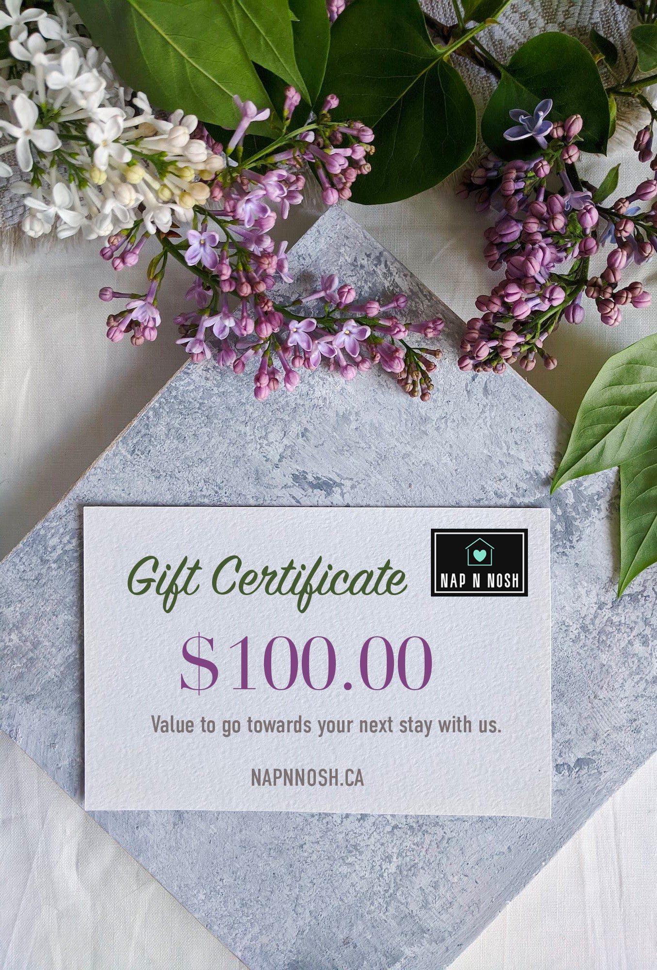 Nap N Nosh Gift Certificate